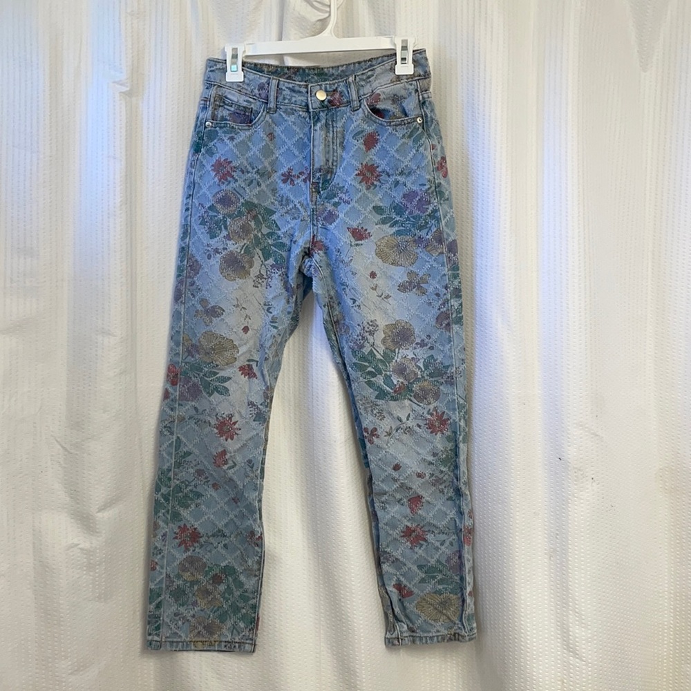Floral Jeans Size:4